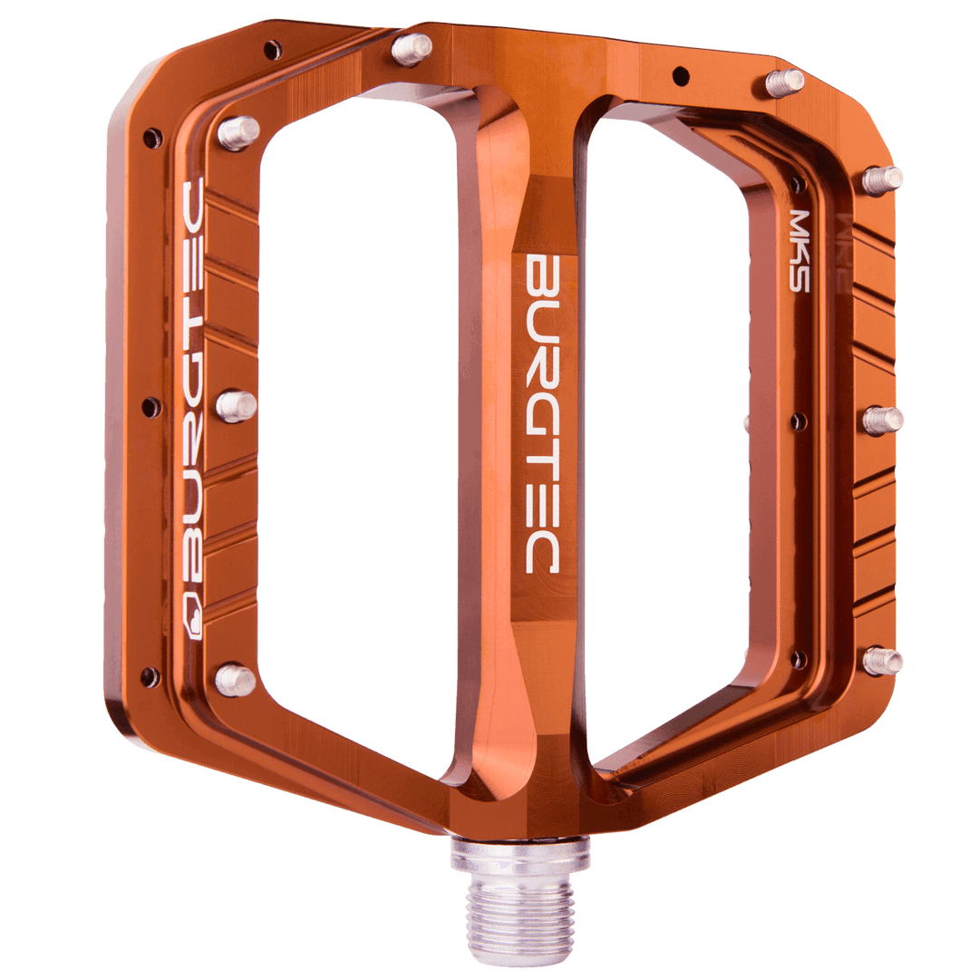 Burgtec Penthouse Mk5 Flat Pedals in Black Mountain Bike MTB Burgtec