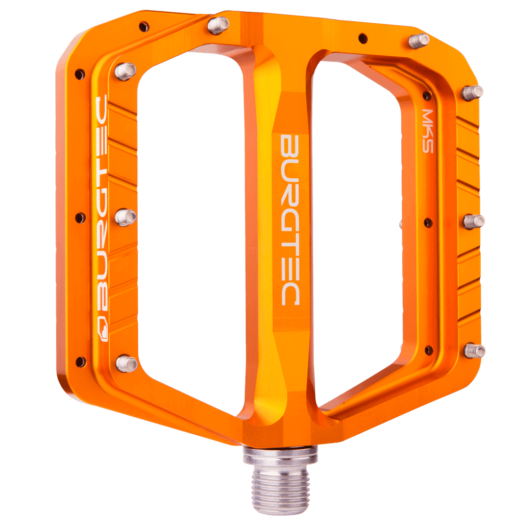 Burgtec Penthouse Mk5 Flat Pedals in Black Mountain Bike MTB Kustom Bikes