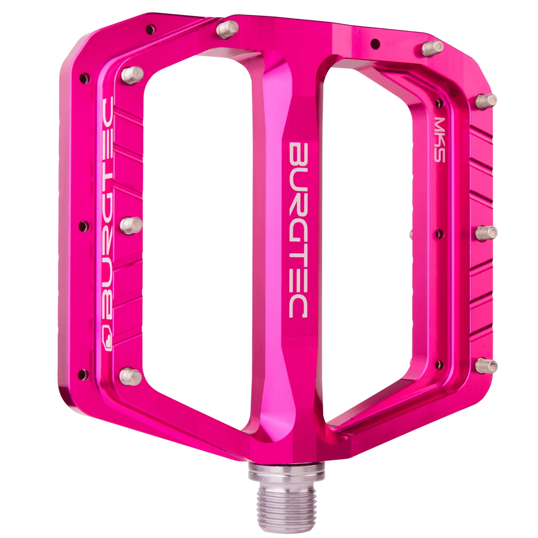 Burgtec Penthouse Mk5 Flat Pedals in Black Mountain Bike MTB Kustom Bikes
