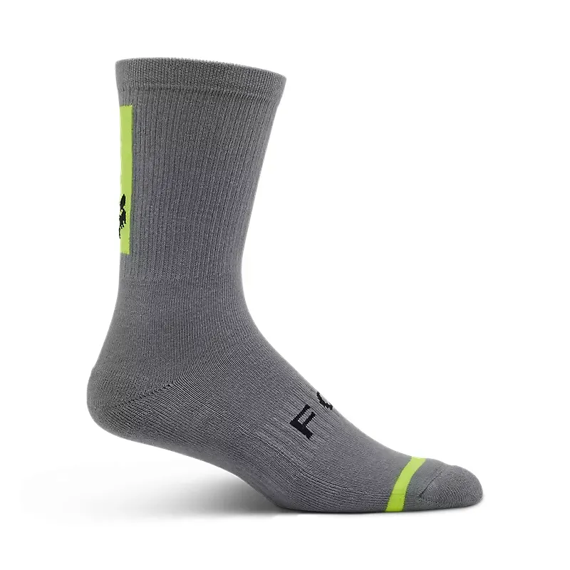 Fox 8in Defend Socks in Steel Grey