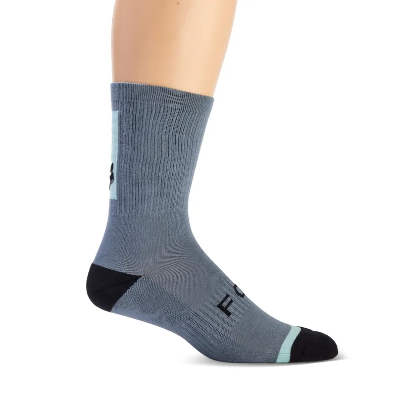Fox 8in Defend Socks in Citadel Grey