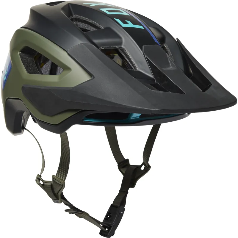 Fox Racing Speedframe Pro Blocked Helmet in Army