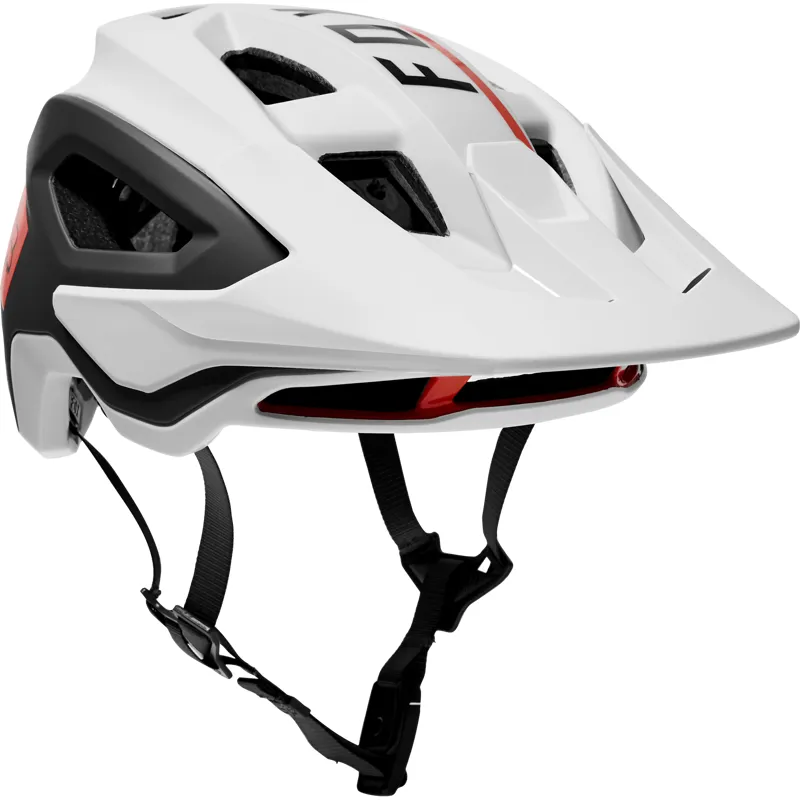 Fox Racing Speedframe Pro Blocked Helmet in White/Black