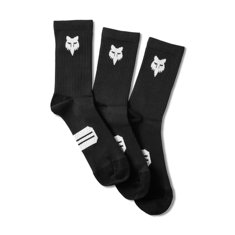 Fox Racing 6inch Ranger Prepack Socks in Black 3 Pairs Mountain Bike