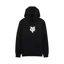 Fox Head Pullover Hoodie in Black