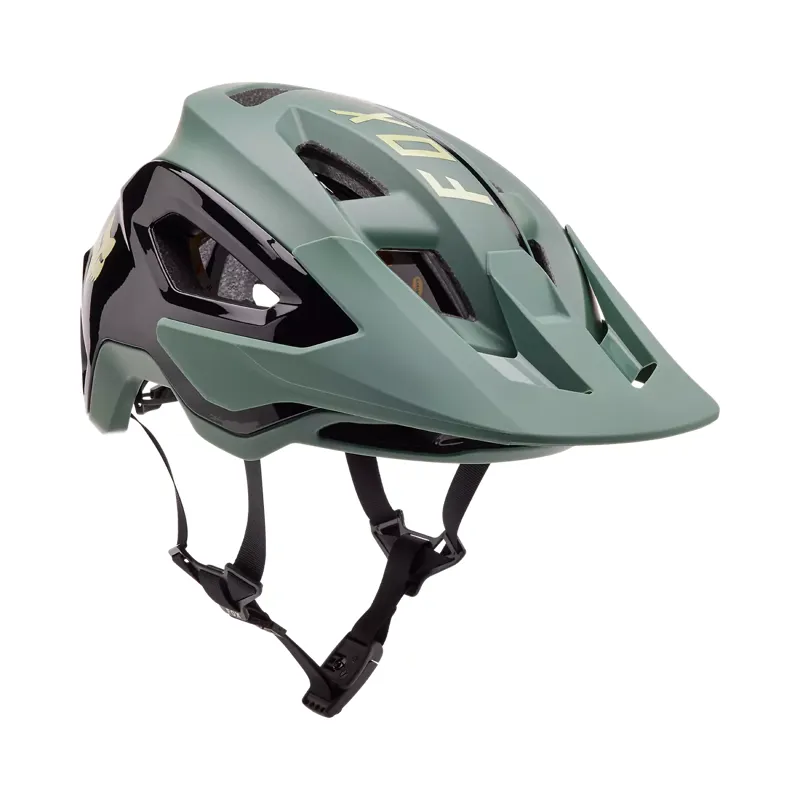 Fox Speedframe Pro Blocked Helmet in Hunter Green-1