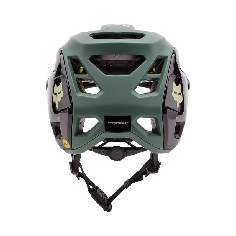 Fox Speedframe Pro Blocked Helmet in Hunter Green-3