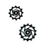 Hope 14T/12T Jockey Wheels - Pair - Black