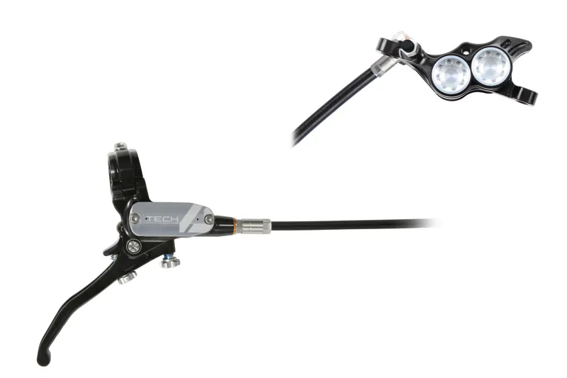 Hope Tech 4 E4 Disc Brake Standard Hose Black/Silver-1