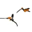 Hope Tech 4 V4 Disc Brake Standard Hose Black/Orange