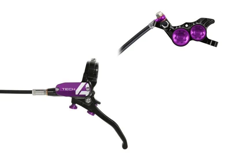 Hope Tech 4 V4 Disc Brake Standard Hose Black/Purple