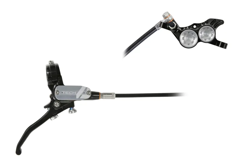 Hope Tech 4 V4 Disc Brake Standard Hose Black/Silver-1