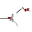 Hope Tech 4 V4 Disc Brake Standard Hose Silver/Red