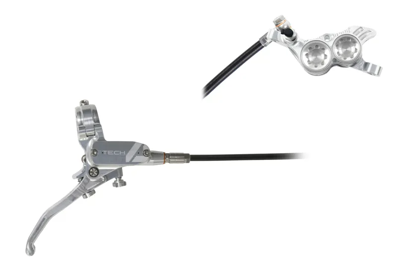 Hope Tech 4 V4 Disc Brake Standard Hose Silver/Silver-1